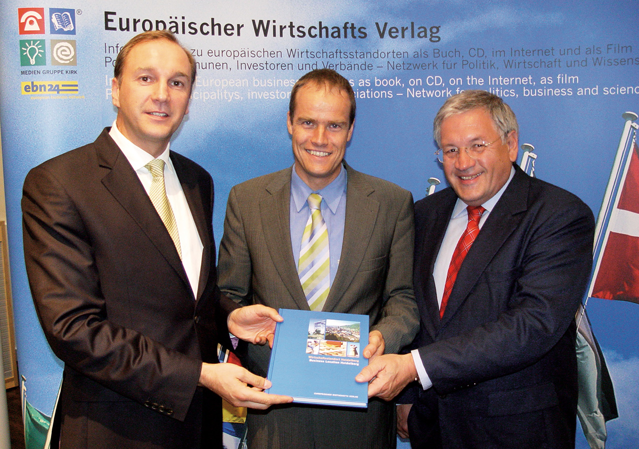… Dr. Eckart Würzner, Oberbürgermeister der Stadt Heidelberg und Dr. Gerhard Vogel, Präsident der IHK Rhein-Neckar. (v.l.)